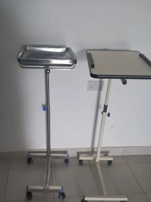 Mayo stand and overbed table