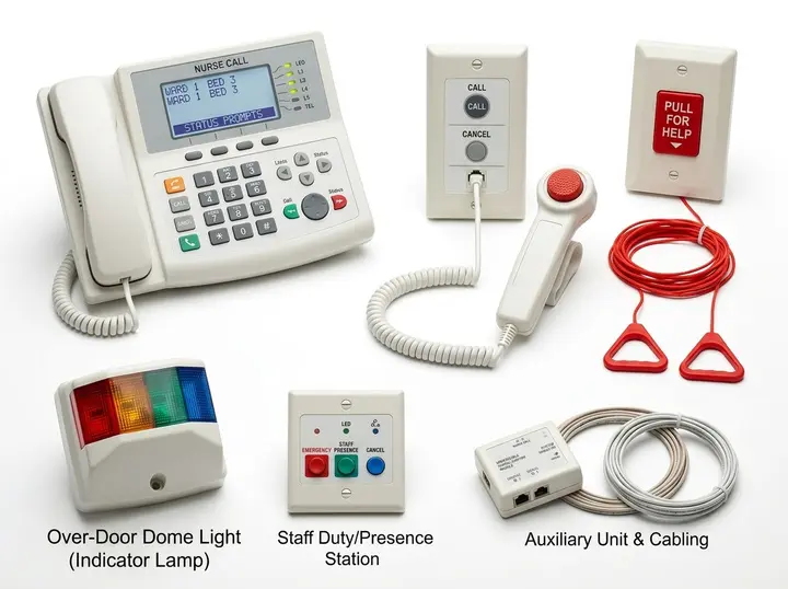 Wired nurse call system