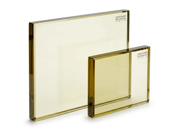 Lead glass panels for viewing windows